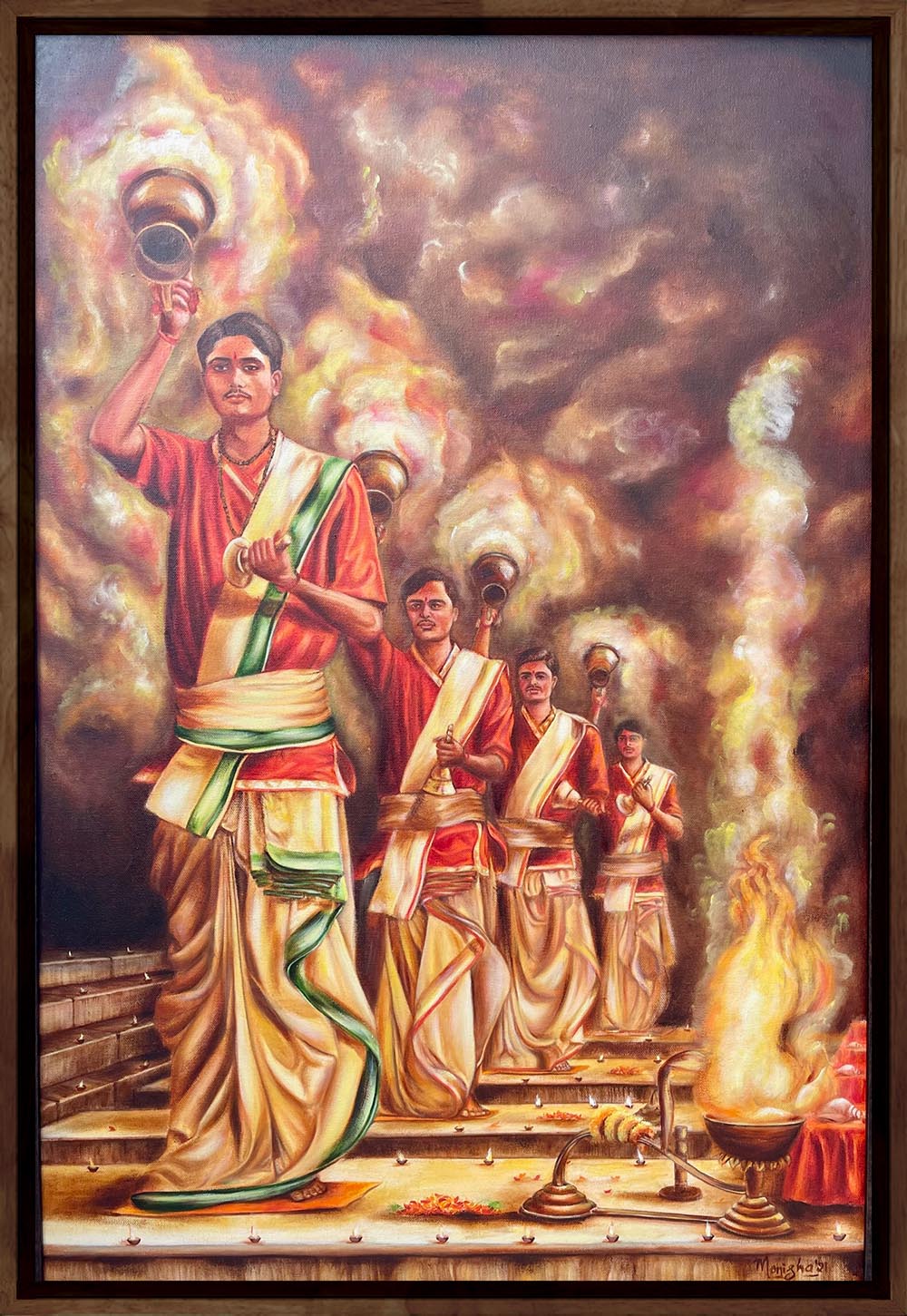 Varanasi Ganga  Aarti - 2 Art